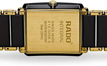 Rado Men's Integral Ceramic Watch Black and Gold, Ref. R20204162