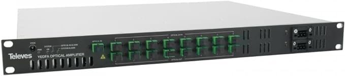 YEDFA Optical Amplifier 8 Outlet WDM 1U Rack 19