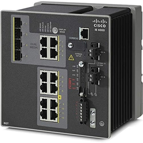 IE 4000 8 x RJ45 10/100/1000 4 x 1G COMBO LAN BASE, 8 ports, 100240 Vlots,3.31 kg