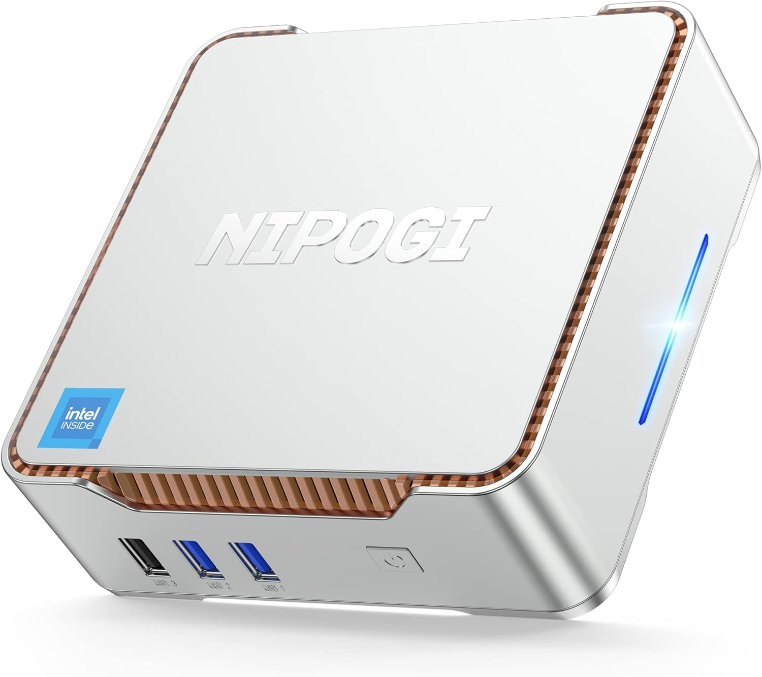 NiPoGi Mini PC Intel Alder Lake-Ν95 12th(up to 3.4GHz),8GB RAM, 128 GB 2666 GHz, Portable Performance Solution