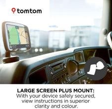 TomTom Truck Sat Nav GO Professional 620 with European Maps and Traffic Services (via Smartphone) Updates via WI-FI, Designed for Truck, Coach, Bus and Large Vehicles