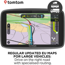 TomTom Truck Sat Nav GO Professional 620 with European Maps and Traffic Services (via Smartphone) Updates via WI-FI, Designed for Truck, Coach, Bus and Large Vehicles