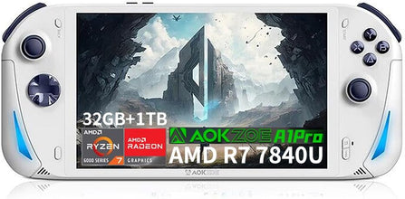 AOKZOE A1 Pro [CPU AMD R7 7840U-32GB+1TB] 8 Inches PC Win 11 OS Mini Handheld Video Game console laptop tablet PC