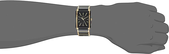 Rado Men's Integral Ceramic Watch Black and Gold, Ref. R20204162