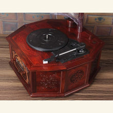 Old-fashionedrecord playerturntable Bluetooth USB record player with phone Subwoofer home furnishings Mahogany material, capable on Bluetooth/USB along with Corded Electric