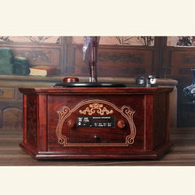 Old-fashionedrecord playerturntable Bluetooth USB record player with phone Subwoofer home furnishings Mahogany material, capable on Bluetooth/USB along with Corded Electric