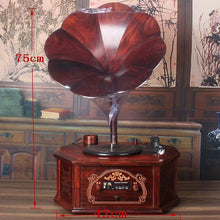 Old-fashionedrecord playerturntable Bluetooth USB record player with phone Subwoofer home furnishings Mahogany material, capable on Bluetooth/USB along with Corded Electric