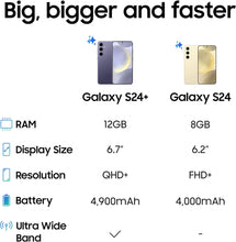 Samsung Galaxy S24, AI Android Smartphone, 8GB RAM, 256GB Storage, 50MP Camera, Long Battery Life, Amber Yellow, 3 Year Manufacturer Extended Warranty (UK Version)