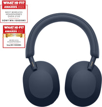 Sony WH-1000XM5 Noise Cancelling Wireless Headphones - 30 hours battery life - Around-ear style - Optimised for Alexa and the Google Assistant - with built-in mic for phone calls - Midnight Blue