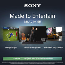 Sony BRAVIA XR, XR-77A80L, 77 Inch, OLED, Smart TV, 4K HDR, Google TV, ECO PACK, BRAVIA CORE, Perfect for PlayStation5, Metal Flush Surface Design, 5 Year Warranty