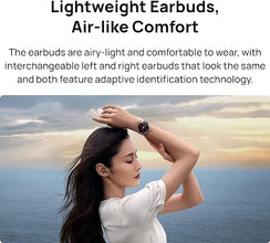 HUAWEI WATCH BUDS Smartwatch and Earbuds - 2 in 1 Watch with Wireless Earphones - Health and Fitness Tracker with Lightweight Buds with Noise Cancellation - Compatible with iOS and Android - Black