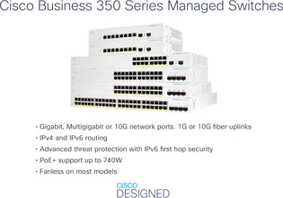 Cisco Business CBS350-24XT Managed Switch | 24 Port 10GE | 4x10G SFP+ Shared | Limited Lifetime Hardware Warranty (CBS350-24XT-UK)