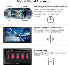 ATOTO S8 MS Android Double Din Car Stereo, Wireless Android Auto & Wireless CarPlay, 7