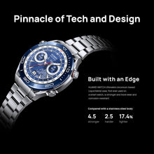 HUAWEI WATCH Ultimate Smart Watch - Zirconium Case, Sapphire Dial, Titanium Strap & Extra HNBR Strap Included - Precision GPS - Long Life Battery Fitness Watch Android and iOS Compatible - 46 MM Blue