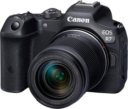 Canon EOS R7 Mirrorless Camera + RF-S 18-150mm F3.5-6.3 IS STM Lens - 32.5 MP, 15 fps | 4K Video, Wi-Fi, Bluetooth | Ideal for Wildlife, Connected High-Res