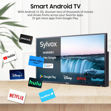 SYLVOX 75 inch Outdoor TV, 4K UHD Android Smart TV 1000Nit for Partial Sun, IP55 Waterproof Outside TV Chromecast Built-in, Voice Assistant, Bluetooth, WiFi, 3 HDMI Input (Deck Pro Series)