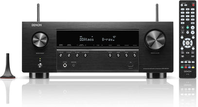 Denon AVR-S970H 8K AV Receiver, 7.2ch Home Cinema Amplifier, Dolby Atmos, DTS:X, Dolby Surround Sound, and DTS Neural:X, Alexa Compatible, Bluetooth, AirPlay 2 and HEOS Built-in Multiroom Audio