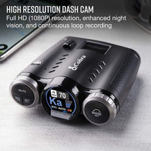 Cobra Road Scout Dash Cam and Radar Detector, Left, WiFi, Bluetooth, iRadar Compatible, HD 1080P Dash Camera for Cars, Heavy Duty EZ Mag Mount, Connects with iRadar App