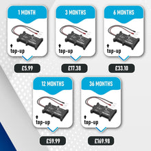 TruTrak Pro - FMT100+ GPS Tracker/Vehicle Tracker - 12 Month Bundle, Van, Motorbike, Caravan, Motorhome, Coach & Car Tracker - Pay as You Go, 12-24 Volt, Self Install Device Including SIM & Data