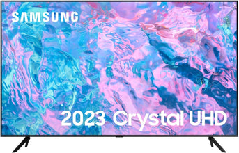 Samsung 55 Inch CU7100 UHD HDR Smart TV (2023) - 4K Crystal Processor, Adaptive Sound Audio, PurColour, Built In Gaming Hub, Streaming & Video Call Apps And Image Contrast Enhancer