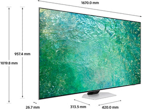 Samsung 75 Inch QN85C 4K Neo QLED HDR Smart TV (2023) - Quantum Matrix Technology With 100% Colour Volume & Alexa Built In, Object Tracking Dolby Atmos, Gaming Hub, Wide Viewing Angle, Multi View