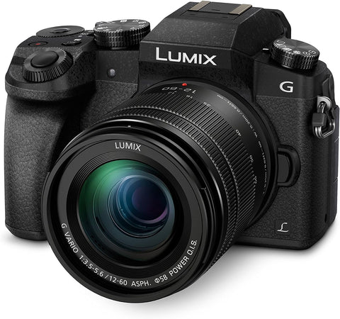 Panasonic LUMIX DMC-G7MEB-K Professional Camera with 12-60 mm Lens - Black