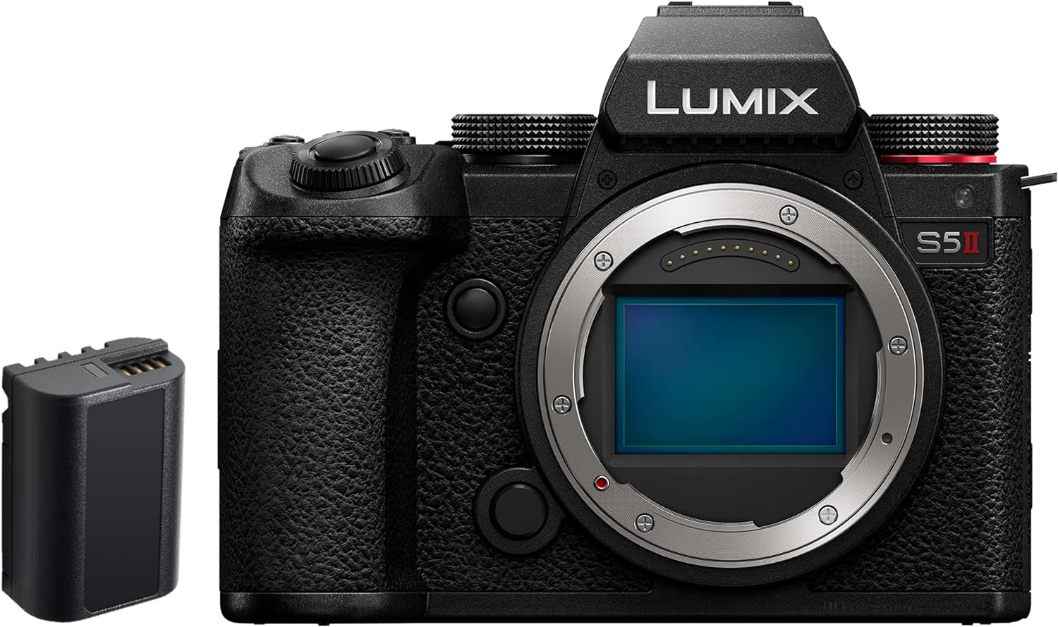 Panasonic LUMIX DC-S5 II Full Frame Mirrorless Camera Body, 4K 60P and 6k 30P, Flip Screen, Wi-Fi, Phase Hybrid AF With 779 points, Active IS