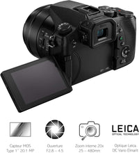 Panasonic Lumix FZ2000 | Bridge Expert Camera (1'' 20MP Sensor, Leica Zoom 20x F2.8-4.5, OLED Viewfinder, Adjustable Touch Screen, 4K Unlimited Video, Stabilisation) Black – French Version